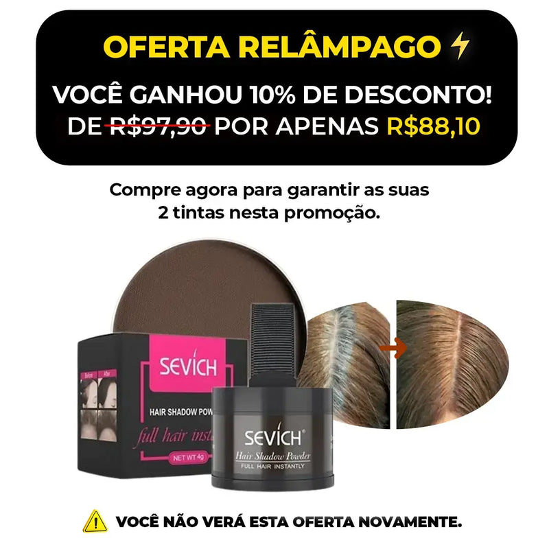 (COMPRE 1, LEVE 2) Sevích™ - Tinta de Cabelo em Pó Só Sai com Shampoo