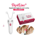 DepiLine™ - Depilador Egípcio com Linha 100% Elétrico Recarga USB (Kit Completo)
