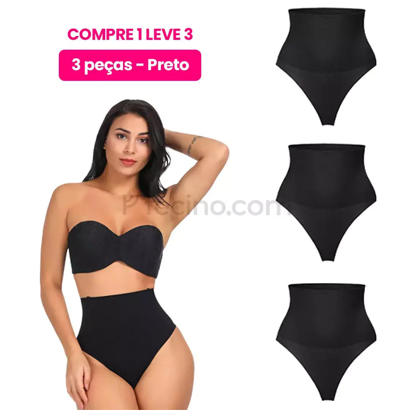 Midéli® - Calcinha Modeladora Comprime a Barriga Não Enrola (Compre 1, Leve 3)