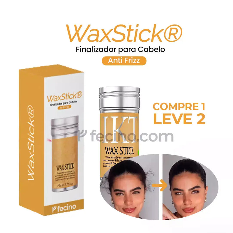 WaxStick™ - Finalizador para Cabelo Anti Frizz 100% Natural (Compre 1, Leve 2)