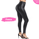 Calça Legging de Couro Legora® Cintura Alta Aveludada por Dentro (Compre 1, Leve 2)