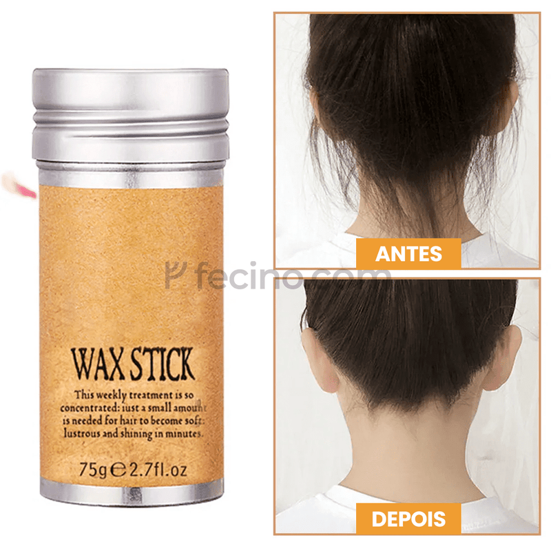 WaxStick™ - Finalizador para Cabelo Anti Frizz 100% Natural (Compre 1, Leve 2)