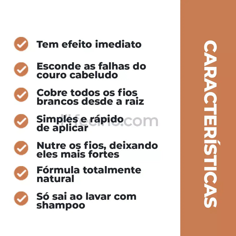 (COMPRE 1, LEVE 2) Sevích™ - Tinta de Cabelo em Pó Só Sai com Shampoo